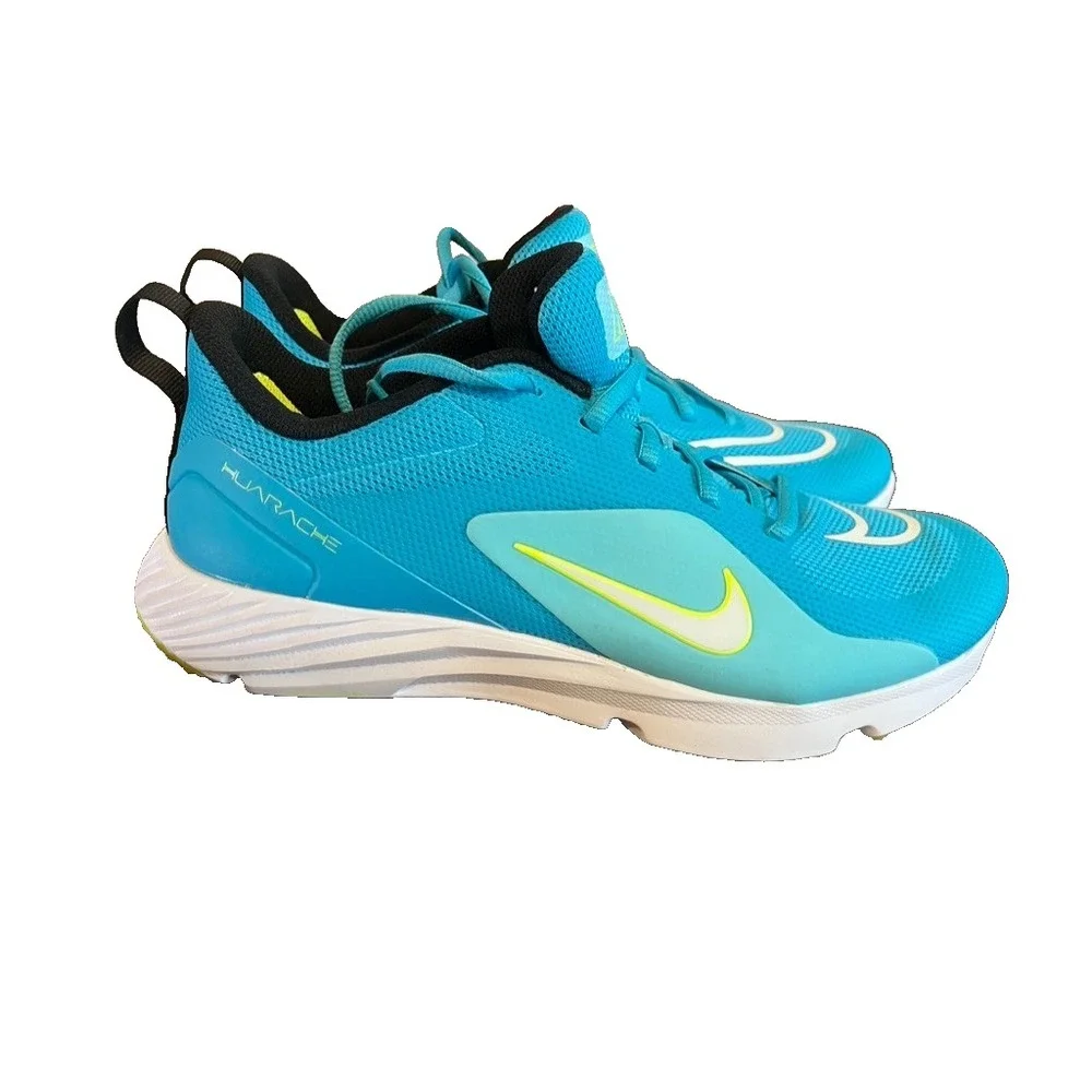 Nike Alpha Huarache 8 Pro TF Lacrosse Turf Sneaker 8.5 Blue Outdoors Sporty